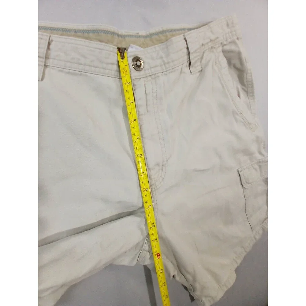 Columbia Mens Cargo Hiking Shorts Size 36 Khaki Omni Shield Stain Repellent 10in